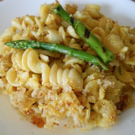 Rotini blended with Puréed Butternut Squash