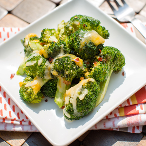 Cheesy Roasted Broccoli