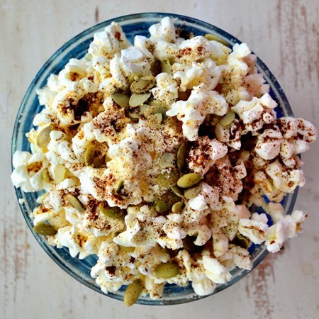 Cheesy No-Cheese Popcorn