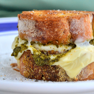 Pesto Grilled Cheese
