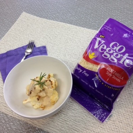 Herb Roasted Cauliflower with a Cheesy Mornay Sauce