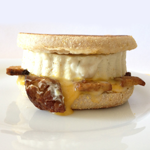 Tofu Vegan Sausage Breakfast Sandwich