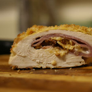 Chicken Cordon Bleu with GO Veggie! Lactose Free Swiss Slices