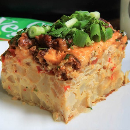 Slow Cooker Chorizo Breakfast Casserole