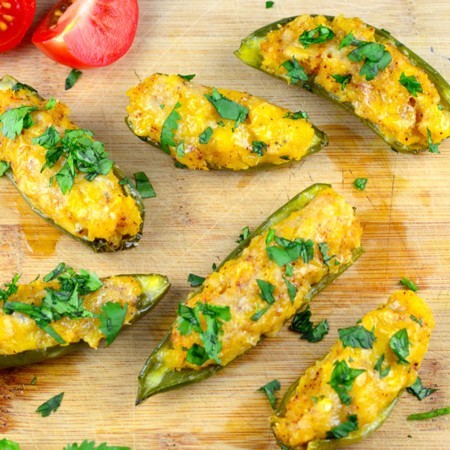 Plantain Stuffed Jalapeños