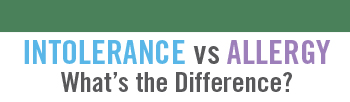Intolerance vs. Allergy