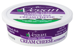 Vegan Cream Cheese is a dairy free cream cheese alternative by Galaxy Nutritional Foods.
