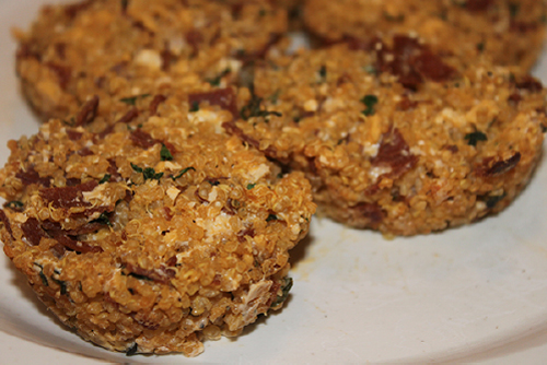 Vegan Ham & Cheese Quinoa Cups