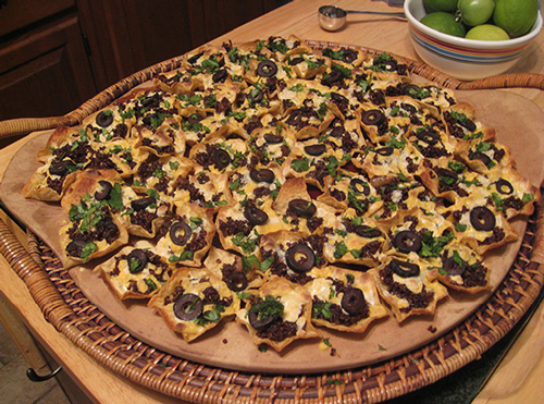 Nachos with Red Quinoa and Mexican Shreds